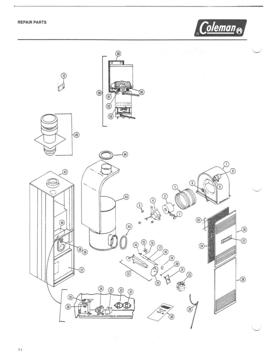 7956B856 Coleman Gas Furnace Parts HVACpartstore