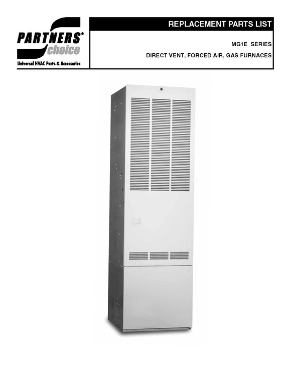 MG1E SERIES DIRECT VENT, FORCED AIR, GAS FURNACES (Download)