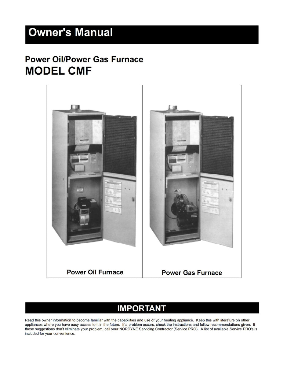 CMF Series Nordyne Intertherm and Miller Parts, Install Wire Download