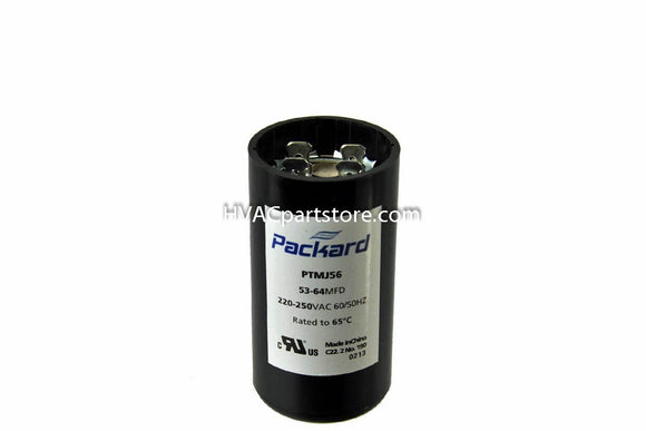 motor start round 56-72 mfd capacitor 220-250v