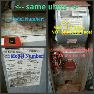 Finding the Model Number of a Furnace or A/C Unit