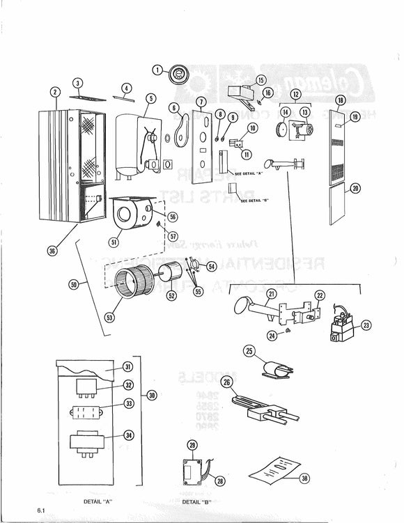 2840 Coleman Residential Hi-Efficiency Horizontal Furnace