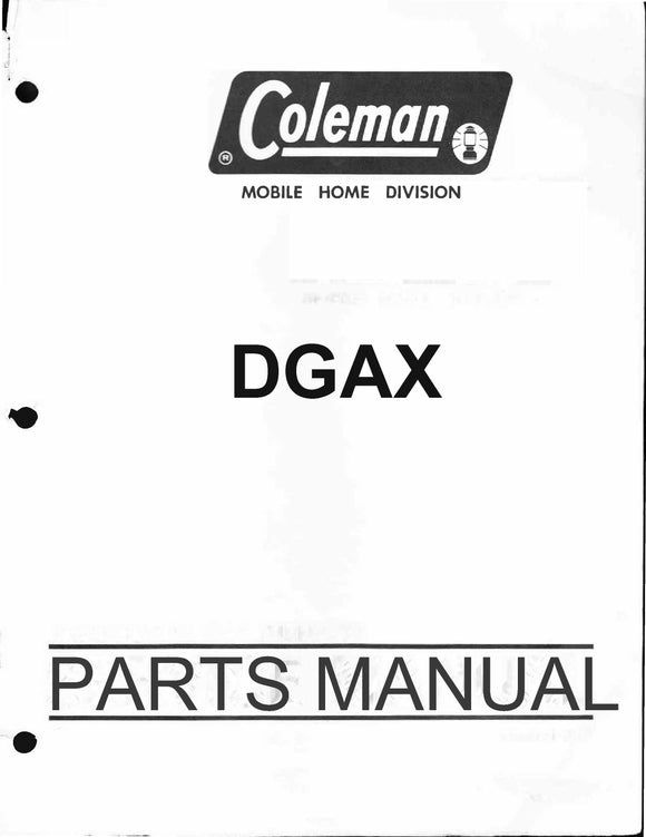 DGAX Parts Manual Single Stage - Downflow
