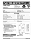 EUE Electric Furnace manual, Parts, Wire diagram, tech (Download)