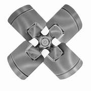 S1-02642270000 York 22" Diameter, 31 degree Pitch, 4 Blade, CW Rotation, 1/2" Bore on Intake Side, Fan Blade