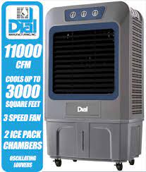 11000 CFM Mobile Evaporative Cooler with Ice Packs