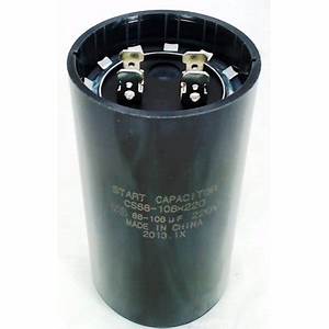 88-108 MFD 165V round start capacitor