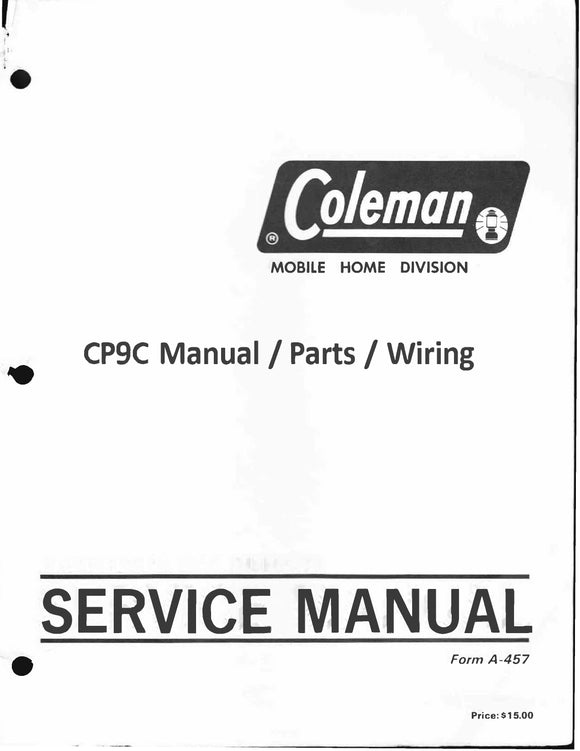 CP9C Coleman multi-position, modulating gas furnace Installation Manual, Wire Diagram (Download)