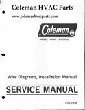DGAA, DGAH, DGPH Coleman Wire Diagram / Parts manual/ Helpful user guide  (Download)