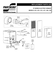 E7EBXXXH Nordyne Install, User Manual, Parts Breakdown, Wire Diagrams (Download)