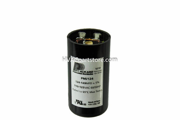 124-194 MFD 110-125V round motor start capacitor