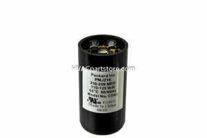 110-125v round motor 216-259 mfd start capacitor