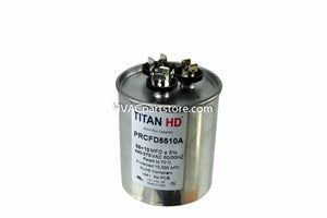 dual round metal run usa made capacitor 370-440v high quality 55+10 mfd metal