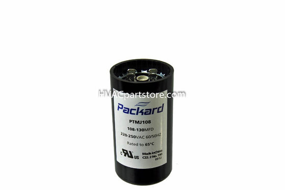 capacitor 108-130 mfd round 220-250v motor start 