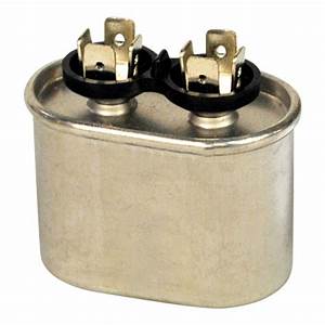 7.5 MFD Coleman 370-440V POCF7-5A oval heavy duty metal run capacitor