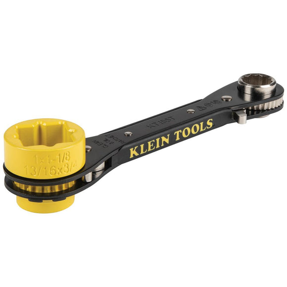 Klein 6-in-1 Lineman's Ratcheting Wrench KT155T