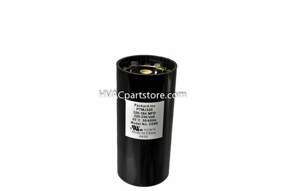 round motor start capacitor 320-384 MFD 220-250V