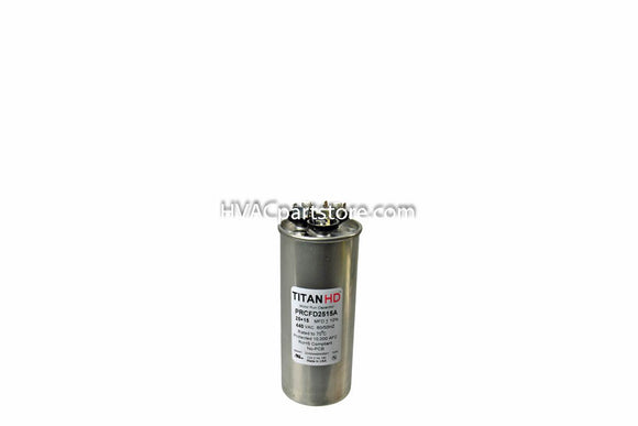  dual round metal run capacitor 25+15 MFD 370-440V