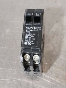 BD2015 RV 20 & 15 amp 2-pole circuit breaker HACR Type TBBD 120/240V