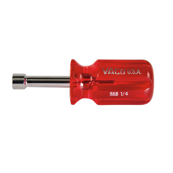 Klein 1/4-Inch Stubby Nut Driver 1-1/2-Inch Hollow Shaft SS8