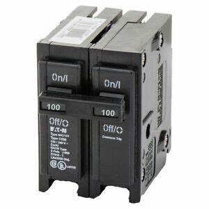 02-BR2100 Eaton - Cutler Hammer Type BR Breaker 100A/2 Pole 120/240V 10K