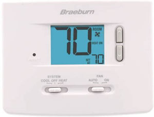 1020NC  Braeburn Single-Stage Dual Powered Thermostat for Coleman Equipment