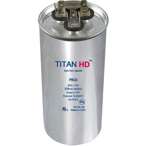 PRCD4010A Titan HD Run Capacitor 40+10 MFD 370 Volt Round