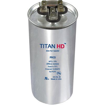 PRCD4010A Titan HD Run Capacitor 40+10 MFD 370 Volt Round