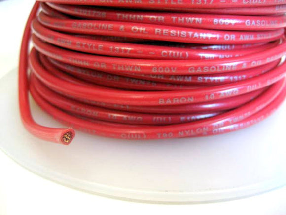 Red 10 Gauge Wire