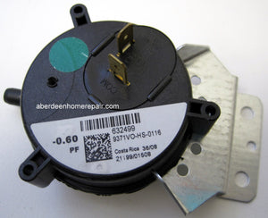 Nordyne .60 pressure switch  632499
